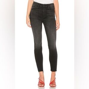 267 MOTHER High Waisted Looker Ankle Fray: Night Hawk